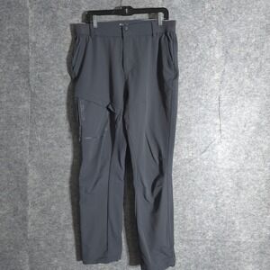 Mountain Pro Hiking Pants Mens L Gray Water Repellent Four Way Stretch Outdoor